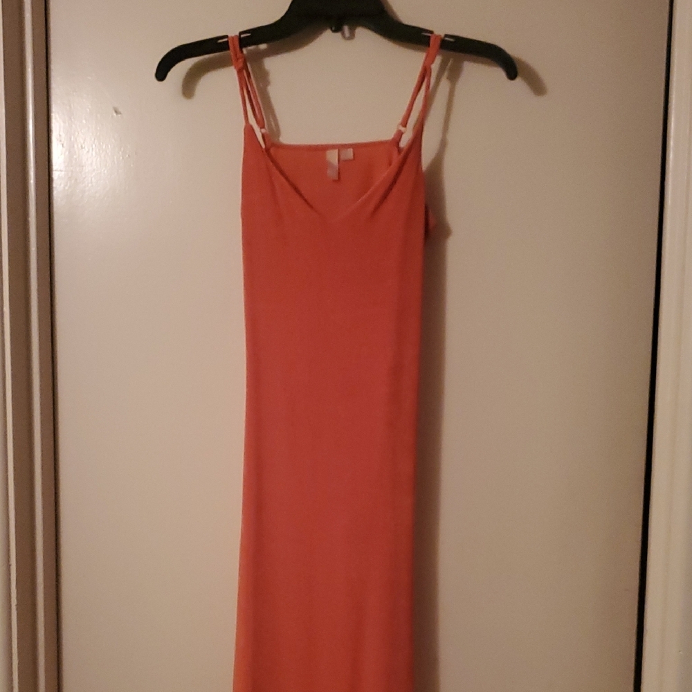 2 Elegant Coral Slip Dresses